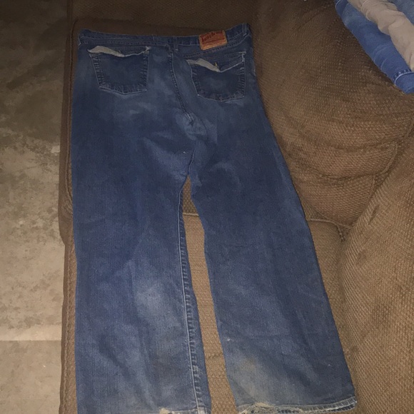 Lucky Brand distress jeans size 38 flap pocket - Picture 12 of 16